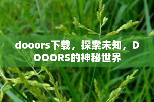 dooors下载,探索未知,DOOORS的神秘世界 dooors下载,探索未知,DOOORS的神秘世界