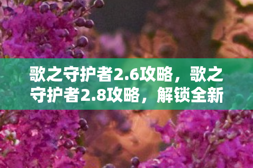 歌之守护者2.6攻略，歌之守护者2.8攻略，解锁全新挑战与策略