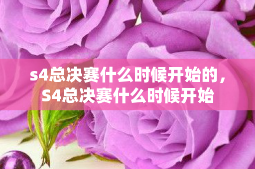 s4总决赛什么时候开始的,S4总决赛什么时候开始 s4总决赛什么时候开始的,S4总决赛什么时候开始