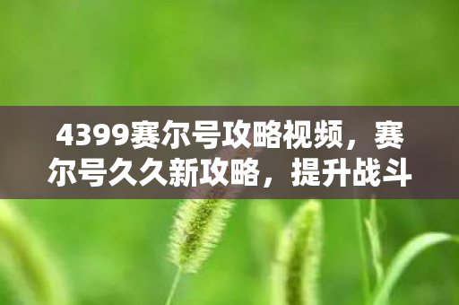 4399赛尔号攻略视频,赛尔号久久新攻略,提升战斗力的全面指南 4399赛尔号攻略视频,赛尔号久久新攻略,提升战斗力的全面指南