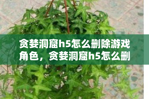 贪婪洞窟h5怎么删除游戏角色,贪婪洞窟h5怎么删除 贪婪洞窟h5怎么删除游戏角色,贪婪洞窟h5怎么删除
