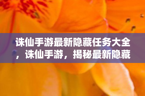 诛仙手游最新隐藏任务大全，诛仙手游，揭秘最新隐藏任务，探索未知冒险
