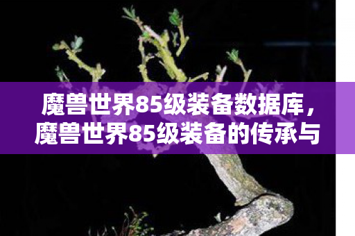 魔兽世界85级装备数据库,魔兽世界85级装备的传承与革新 魔兽世界85级装备数据库,魔兽世界85级装备的传承与革新