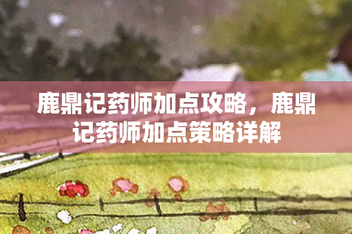 鹿鼎记药师加点攻略,鹿鼎记药师加点策略详解 鹿鼎记药师加点攻略,鹿鼎记药师加点策略详解