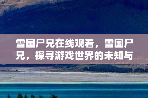 雪国尸兄在线观看,雪国尸兄,探寻游戏世界的未知与神秘 雪国尸兄在线观看,雪国尸兄,探寻游戏世界的未知与神秘