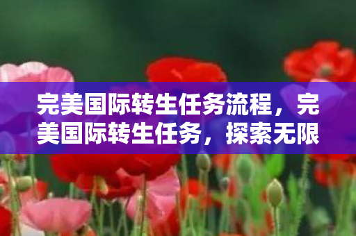 完美国际转生任务流程，完美国际转生任务，探索无限可能的冒险之旅