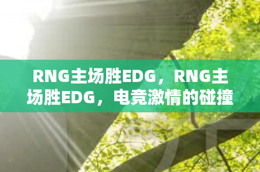 RNG主场胜EDG,RNG主场胜EDG,电竞激情的碰撞与荣耀的见证 RNG主场胜EDG,RNG主场胜EDG,电竞激情的碰撞与荣耀的见证