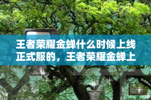 王者荣耀金蝉什么时候上线正式服的,王者荣耀金蝉上线正式服时间揭秘 王者荣耀金蝉什么时候上线正式服的,王者荣耀金蝉上线正式服时间揭秘