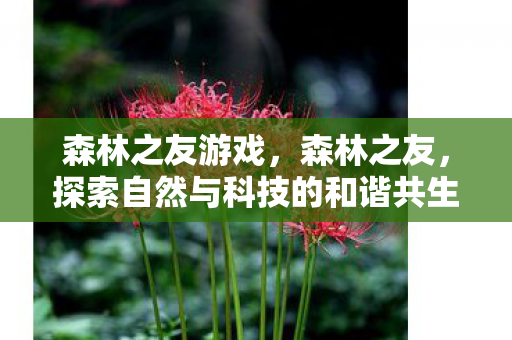 森林之友游戏,森林之友,探索自然与科技的和谐共生 森林之友游戏,森林之友,探索自然与科技的和谐共生