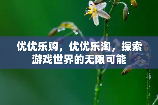 优优乐购,优优乐淘,探索游戏世界的无限可能 优优乐购,优优乐淘,探索游戏世界的无限可能