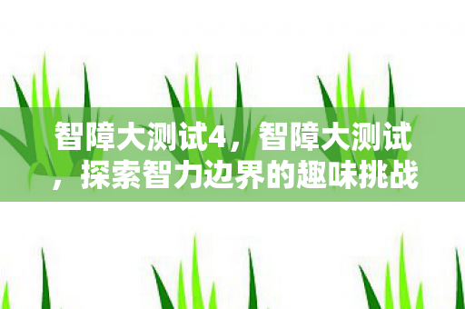 探索智力边界的趣味挑战图片