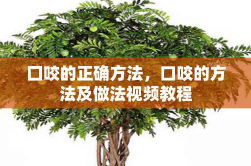 囗咬的正确方法,口咬的方法及做法视频教程 囗咬的正确方法,口咬的方法及做法视频教程