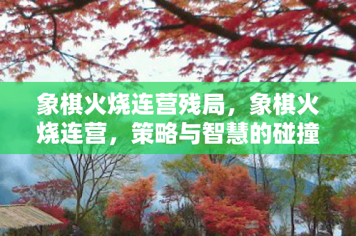 象棋火烧连营残局，象棋火烧连营，策略与智慧的碰撞
