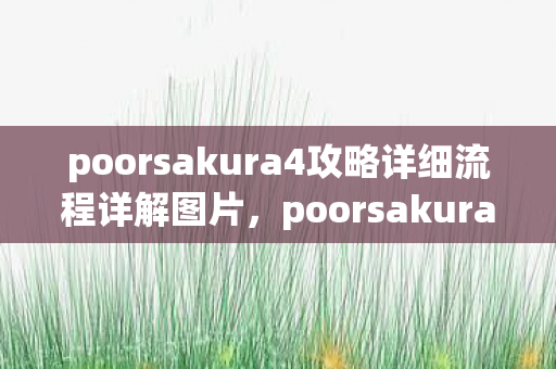 poorsakura4攻略详细流程详解图片,poorsakura4攻略,提升游戏效率与战斗技巧的全方位指南 poorsakura4攻略详细流程详解图片,poorsakura4攻略,提升游戏效率与战斗技巧的全方位指南