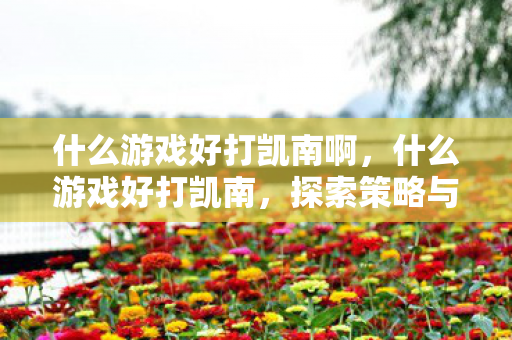 什么游戏好打凯南啊,什么游戏好打凯南,探索策略与团队合作的完美结合 什么游戏好打凯南啊,什么游戏好打凯南,探索策略与团队合作的完美结合