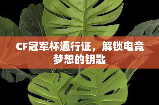 CF冠军杯通行证,解锁电竞梦想的钥匙 CF冠军杯通行证,解锁电竞梦想的钥匙