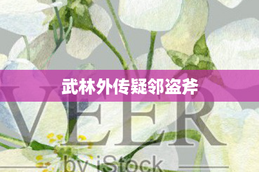 武林外传疑邻盗斧 武林外传疑邻盗斧