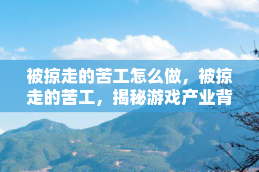 被掠走的苦工怎么做,被掠走的苦工,揭秘游戏产业背后的劳工困境 被掠走的苦工怎么做,被掠走的苦工,揭秘游戏产业背后的劳工困境