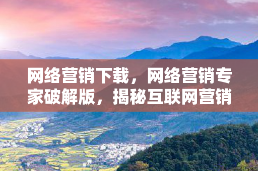 网络营销下载,网络营销专家破解版,揭秘互联网营销背后的秘密 网络营销下载,网络营销专家破解版,揭秘互联网营销背后的秘密