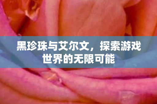 黑珍珠与艾尔文,探索游戏世界的无限可能 黑珍珠与艾尔文,探索游戏世界的无限可能
