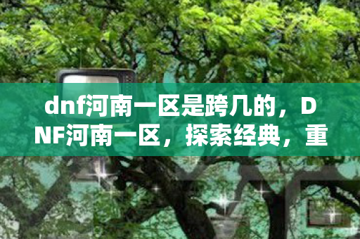 dnf河南一区是跨几的,DNF河南一区,探索经典,重温热血战斗 dnf河南一区是跨几的,DNF河南一区,探索经典,重温热血战斗