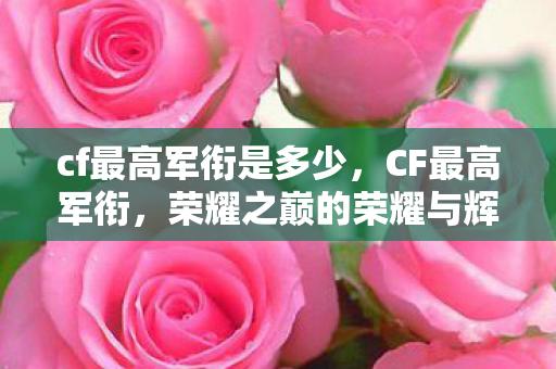 cf最高军衔是多少,CF最高军衔,荣耀之巅的荣耀与辉煌 cf最高军衔是多少,CF最高军衔,荣耀之巅的荣耀与辉煌