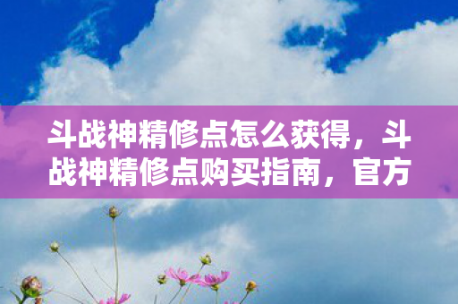 斗战神精修点怎么获得,斗战神精修点购买指南,官方渠道与性价比分析 斗战神精修点怎么获得,斗战神精修点购买指南,官方渠道与性价比分析