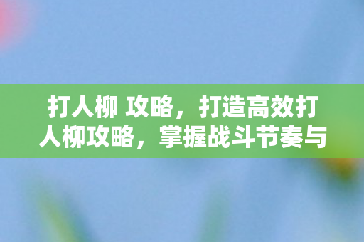打人柳 攻略，打造高效打人柳攻略，掌握战斗节奏与策略