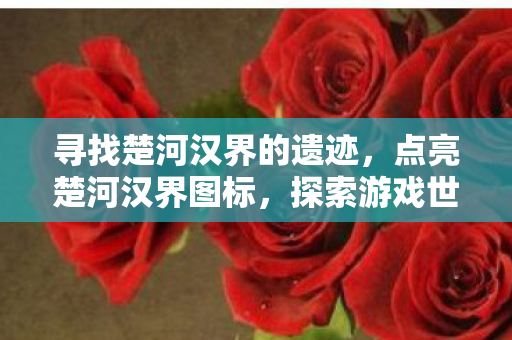 寻找楚河汉界的遗迹,点亮楚河汉界图标,探索游戏世界的独特魅力 寻找楚河汉界的遗迹,点亮楚河汉界图标,探索游戏世界的独特魅力