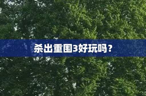 杀出重围3好玩吗? 杀出重围3好玩吗?