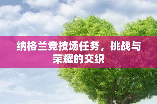 纳格兰竞技场任务,挑战与荣耀的交织 纳格兰竞技场任务,挑战与荣耀的交织