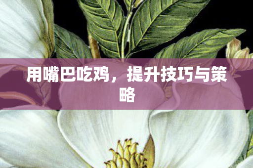 用嘴巴吃鸡,提升技巧与策略 用嘴巴吃鸡,提升技巧与策略