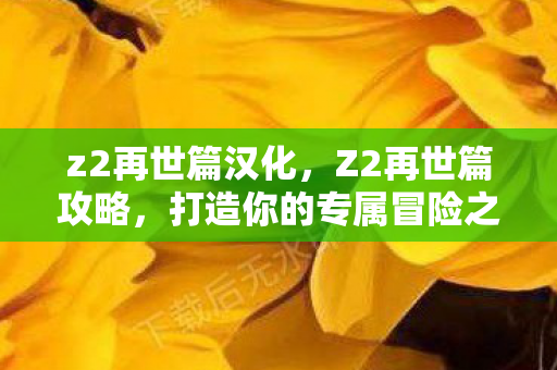 z2再世篇汉化，Z2再世篇攻略，打造你的专属冒险之旅