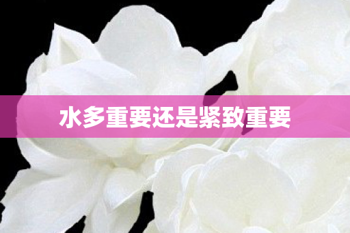 水多重要还是紧致重要 水多重要还是紧致重要