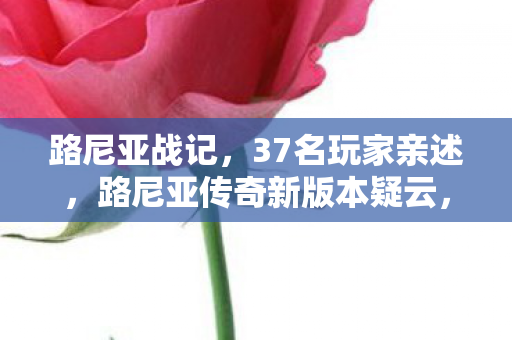 路尼亚战记,37名玩家亲述,路尼亚传奇新版本疑云,这操作谁能绷得住? 路尼亚战记,37名玩家亲述,路尼亚传奇新版本疑云,这操作谁能绷得住?