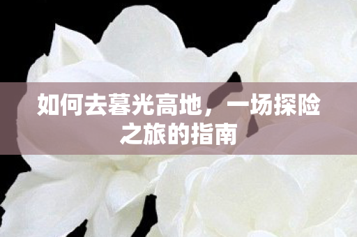 如何去暮光高地,一场探险之旅的指南 如何去暮光高地,一场探险之旅的指南