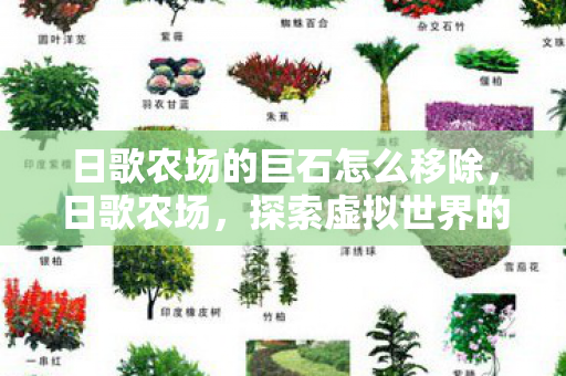 日歌农场的巨石怎么移除,日歌农场,探索虚拟世界的绿色生态之旅 日歌农场的巨石怎么移除,日歌农场,探索虚拟世界的绿色生态之旅