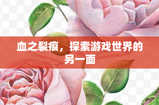 血之裂痕,探索游戏世界的另一面 血之裂痕,探索游戏世界的另一面