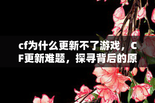 cf为什么更新不了游戏,CF更新难题,探寻背后的原因与解决方案 cf为什么更新不了游戏,CF更新难题,探寻背后的原因与解决方案