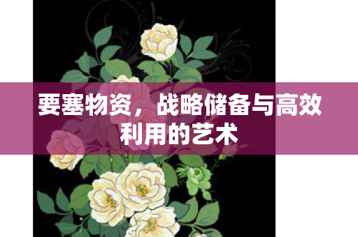 要塞物资，战略储备与高效利用的艺术
