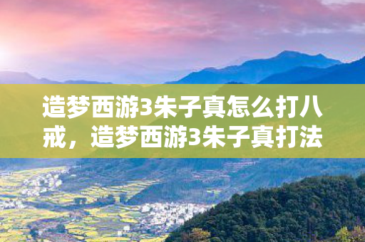 造梦西游3朱子真怎么打八戒，造梦西游3朱子真打法攻略