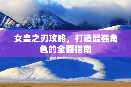 女皇之刃攻略，打造最强角色的全面指南