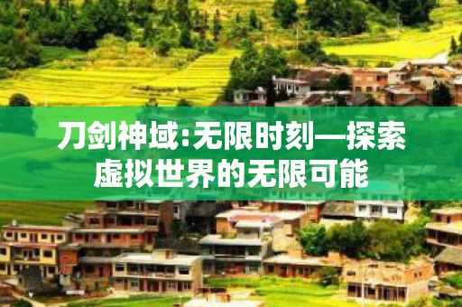 刀剑神域:无限时刻—探索虚拟世界的无限可能 刀剑神域:无限时刻—探索虚拟世界的无限可能