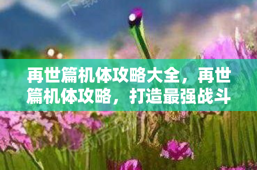 再世篇机体攻略大全,再世篇机体攻略,打造最强战斗力的全面指南 再世篇机体攻略大全,再世篇机体攻略,打造最强战斗力的全面指南