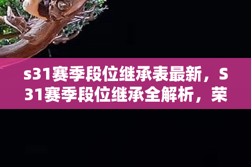 s31赛季段位继承表最新，S31赛季段位继承全解析，荣耀与挑战的延续