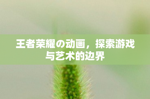 王者荣耀の动画,探索游戏与艺术的边界 王者荣耀の动画,探索游戏与艺术的边界