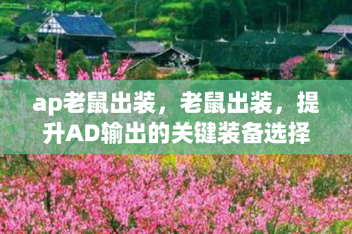 ap老鼠出装,老鼠出装,提升AD输出的关键装备选择 ap老鼠出装,老鼠出装,提升AD输出的关键装备选择