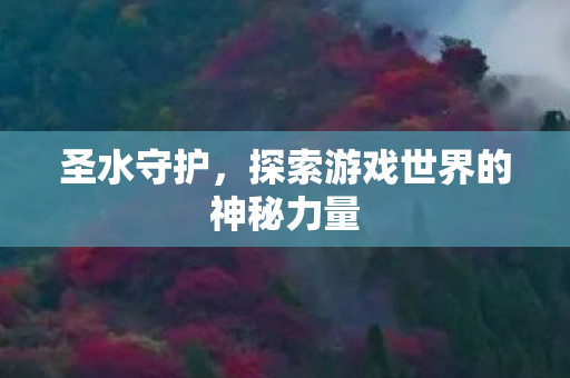 圣水守护,探索游戏世界的神秘力量 圣水守护,探索游戏世界的神秘力量