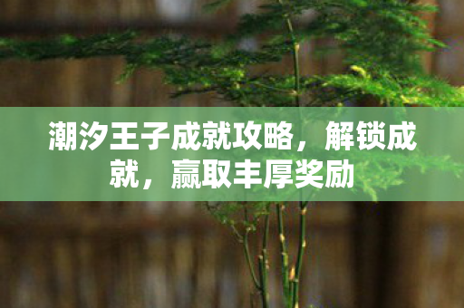 潮汐王子成就攻略,解锁成就,赢取丰厚奖励 潮汐王子成就攻略,解锁成就,赢取丰厚奖励