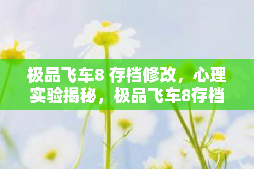 极品飞车8 存档修改，心理实验揭秘，极品飞车8存档如何让你沉迷？细思极恐！